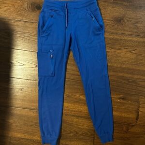 Jaanuu royal blue scrub joggers 10 pocket